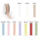 Nastro chiffon organza sfrangiato. MM 30 MT 25