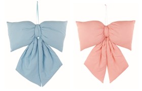 Fiocco imbottito da appendere rosa o azzurro   H 80 X 60
