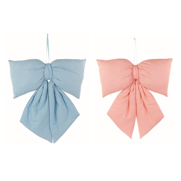 Fiocco imbottito da appendere rosa o azzurro   H 80 X 60