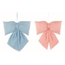 Fiocco imbottito da appendere rosa o azzurro   H 80 X 60