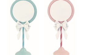 Display rosa o azzurro da tavolo H.55X25