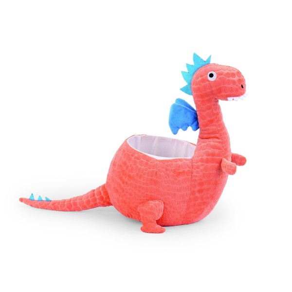 Cestino dinosauro peluche portaconfetti. H.30 X25