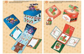 Surprise box in cartoncino, perfetta per dolci e piccoli regali. CM 12x12