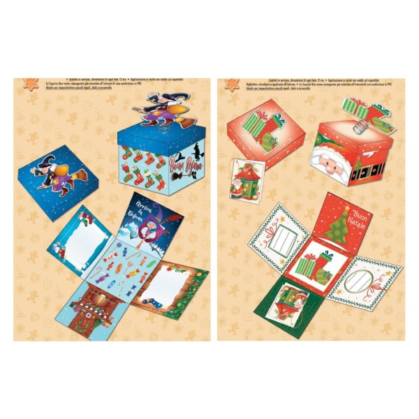 Surprise box in cartoncino, perfetta per dolci e piccoli regali. CM 12x12