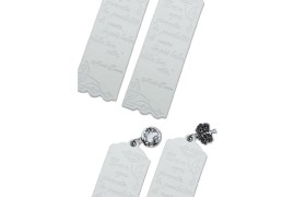 Segnalibro in similpelle con ciondolo in ottone ricoperto argento.Mis.13x4 cm MADE IN ITALY