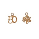 Ciondolo ottone ricoperto in oro.Mis.2,5x2,5 cm MADE IN ITALY