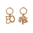 Portachiavi ottone ricoperto in oro.Mis.4x4cm MADE IN ITALY