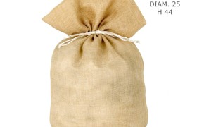 Sacchetto tessuto tipo juta.DM25 H44