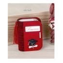 Scatola p/confetti in legno con scritta "Laurea" CM 6x8