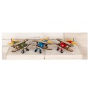 Aereo piccolo in resina con inserti legno. Ass3 CM8
