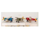 Aereo medio in resina con inserti legno. Ass3 CM12