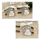Applicazione albero tipo legno con inserto a cuore. Mis.5x H 6cm