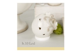 Pumo ceramica con led.H 10