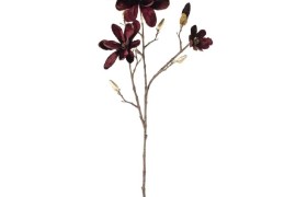 Ramo magnolia color vinaccia e oro. CM 86