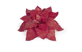 Stella di natale in lattice da appendere con glitter. Diam. 70
