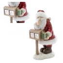 Babbo Natale in resina con datario. CM 15x13 H 23
