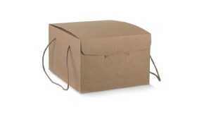 Scatola segreto avana con manici corda CM 23x23 H 25.5
