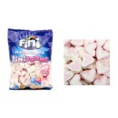 Marshmallow cuore bianco e rosa. KG 1