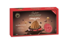 Confetti cioccomandorla con granella di nocciola, colore ROSSO KG 1