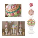 Albero decorativo multicolore Candy Bar in resina. CM 72