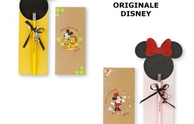 Matita Mickey e Minnie Mouse con charms, pakaging incluso. CM 21