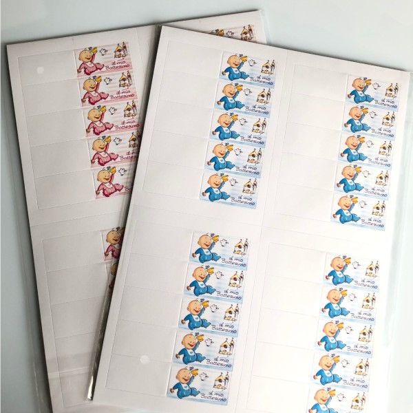 Set 200 bigliettini per bomboniere