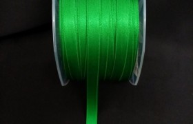 Nastro doppio raso VERDE SMERALDO.MM.10 MT.100 MADE IN ITALY