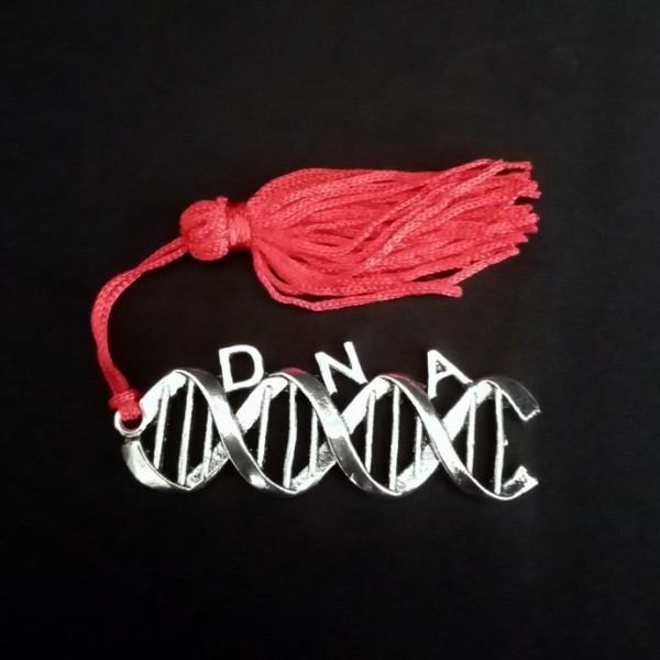 Ciondolo zama forma DNA con nappa.Mis.CM 6x2
