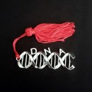 Ciondolo zama forma DNA con nappa.Mis.CM 6x2