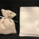 Sacchetto cotone trama a vista bordato. CM 10x13 MADE IN ITALY