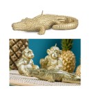 Candela coccodrillo oro L17