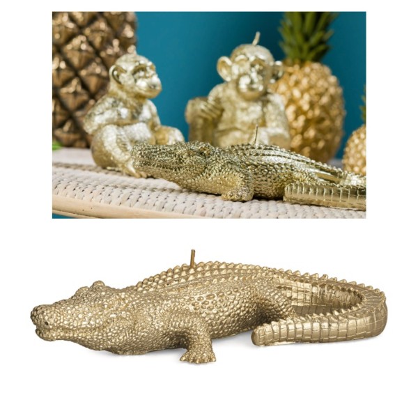 Candela coccodrillo oro L22