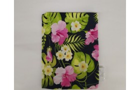 Sacchetto tessuto con stampa foglie e fiori. CM 10x14 MADE IN ITALY