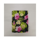 Sacchetto tessuto con stampa foglie e fiori. CM 10x14 MADE IN ITALY