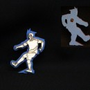 Calciatore in legno con calamita. CM 5