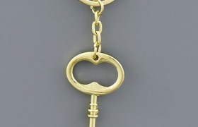 Portachiavi metallo gold chiave. CM 8