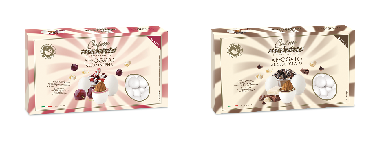 Confetti cioccomandorla, gusto affogato amarena e cioccolato KG 1