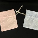 Sacchetto tessuto con stampa stelline. CM 10x9