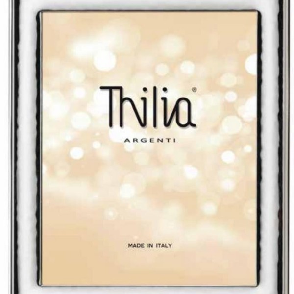 Portafoto argento con retro legno INTERNO 10X15CM