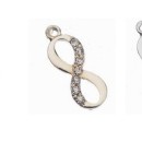 Applicazione forma infinito con strass. H 3