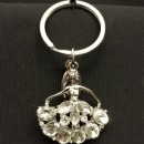 Portachiavi ballerina con brillantini nella gonna. CM 4