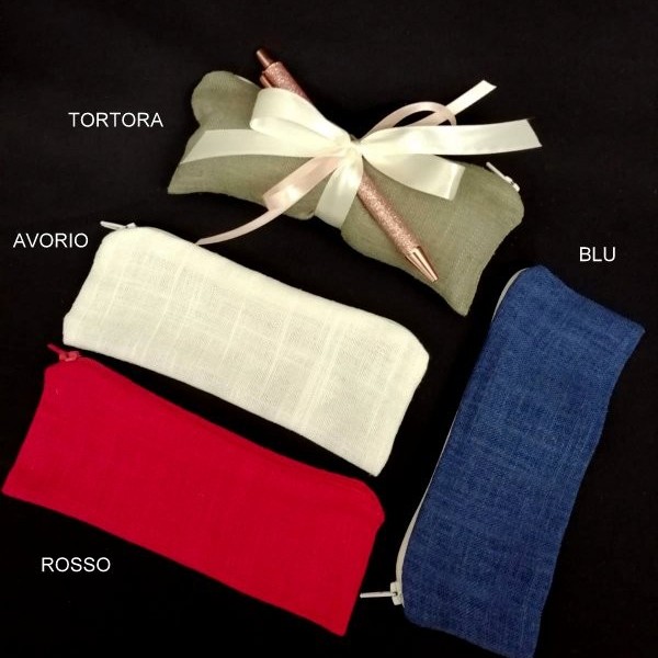Sacchetto tipo astuccio con zip. CM 17x6