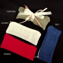 Sacchetto tipo astuccio con zip. CM 17x6