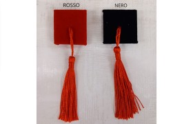 Tocco laurea vellutino.MIS.3X3CM  (compreso nappa 11CM)