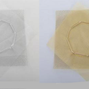Rete con tirante oro o argento. CM 24x24 SET 10 PZ