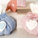 Sacchetto tessuto con applicazione cuore. CM 12