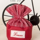 Sacchetto laurea doppio tessuto con base. CM 10