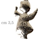 Ciondono angelo in zama con cuore. CM 3,5