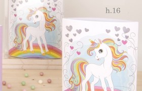 Lucina con Pegaso in plastica con scatola. H 16