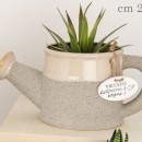 Porta piante forma annaffiatoio in ceramica. CM 20